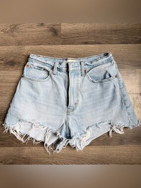 Abercrombie & Fitch Mom Short High-Rise Denim Shorts